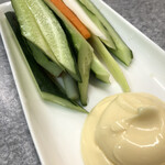 焼き肉 ばりばり亭 - スティックサラダ