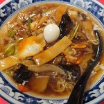 空港ラーメン 天鳳 - 2021年6月　Aセット（天鳳麺+半チャーハンセット）　1100円