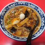 空港ラーメン 天鳳 - 2021年6月　Aセット（天鳳麺+半チャーハンセット）　1100円