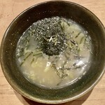 鳥しき - 鶏白湯スープ茶漬け