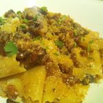 アルティスタ， - いのししのラグー　パッパルデッレ　１４００円