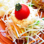 Bikkuri Donki - モーニング・ミニマムディッシュ　４４０円（税込）のサラダのアップ【２０２１年８月】