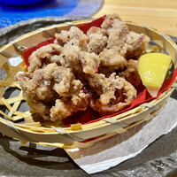 割烹本山サカナ - 砂肝の銀皮の唐揚げ