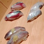 魚がし鮨 - 生サバ、太刀魚 各400円 鰯 200円安いね