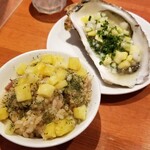 麺屋 六感堂 - 南国風ピラフ＋岩牡蠣増し(別皿)