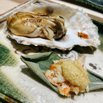 Sushi Gonzaemon - 宮城 独眼竜 牡蠣の浜焼 北海道 毛蟹