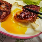 メッツゲライ テラ - ８月１０日は、ハーフミートローフを焼いて、卵につけて、朝食で　