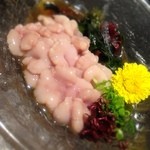 酒肴旬漁　狸穴 - 白子ぼん酢 500円。