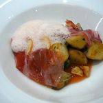 【セップ茸のコンフィとホセリート　無花果のチャツネーとアイレ】★2012/10