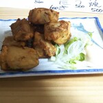 居酒屋 丸 - 注文の品-2、さめ肉唐揚