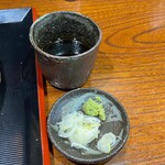 そば くら富 - 辛汁と薬味