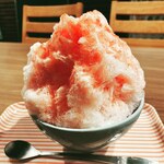 かき氷専門店 snowcrown - 裏メニューももしかしたら・・・。この日はスイカ。