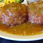 おとなのヒッコリー - ジャーマンロコモコ1280円
      ✿十六穀米・ライス大盛り無料♪
      ✿2倍サイズ  ➕530円♪
      
      