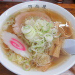 青竹手打ラーメン 日向屋 - メンマラーメン(ねぎ多め)