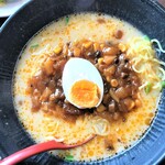 長秀龍 - 210822日　埼玉　長秀龍 新座店　長秀龍白胡麻担々麺650円