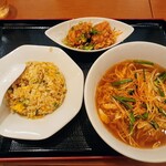 五福飯店 - 料理写真:ネギそば+Aセット