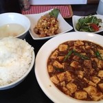 四川麻婆専家 辣辣 - 台湾酢豚＆ミニ麻婆豆腐セット(麻婆豆腐をレギュラーサイズに変更しました)