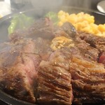 いきなりステーキ - ワイルドステーキ450㌘@¥1925+ランチセット¥220