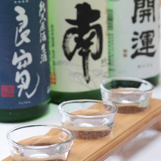 9 types of local sake! We also have 8 types of plum wine available! Please compare drinks