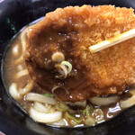 保土ケ谷パーキングエリア(下り線)フードコート - コロッケにカレーひたひたでいただきました。