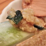 備長炭炭火やきとり 恵屋プラス - 鶏油味噌きゅうりスティック