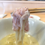 飯田商店 - しゃぶ肉とつけ汁、昆布水と麺