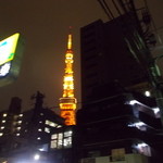 ピリピリ - 店付近からみる東京タワー・２