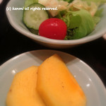 中国料理 大成閣 - フカヒレ天津飯（サラダ・フルーツ付）1,050円