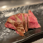 鉄板焼きgrow - 最高級A5ランク黒毛和牛赤身ステーキ（カイノミ）