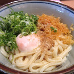 四代目横井製麺所 - 釜玉うどんの大(460円)