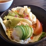 台湾創作キッチン RYU - ランチのサラダ