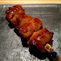 とり茶太郎 - 「ホロホロ鳥のレバー」この日はとろけるタレ焼き。