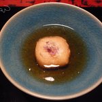 近又 - 揚物　竹の子饅頭、えんどう豆、旨だし、針生姜１