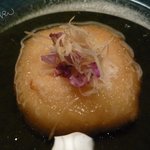 近又 - 揚物　竹の子饅頭、えんどう豆、旨だし、針生姜２