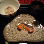 近又 - 焼物　鱒木の芽焼き、大根おろし加減酢和え、はじかみ１