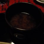 近又 - 汁物　赤だし、若葉麩