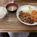 キッチン グラン - 生姜焼き定食！赤スパがまたイイね！