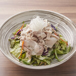 Chilled black pork salad