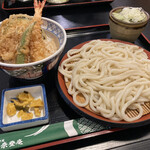 味奈登庵  - 天丼セット 1050円