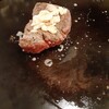鉄板 塊ステーキ 楽笑