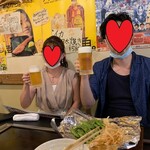 鉄板 塊ステーキ 楽笑 - 