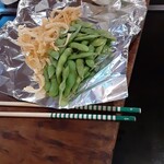 鉄板 塊ステーキ 楽笑 - 