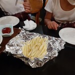 鉄板 塊ステーキ 楽笑 - 