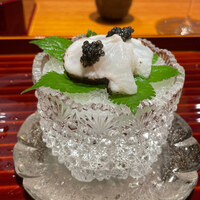 日本料理 別府 廣門 - 骨抜き鱧　ベステルキャビア　（スペシャリテ）