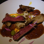 エクアトゥール - 青首鴨のロースト　生姜とエシャロットのソース