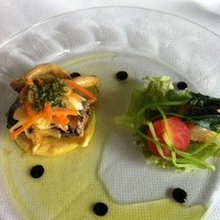 ブリーズ オブ トウキョウ - 秋刀魚と帆立貝のスモーク　秋野菜のエスカベッシュ仕立て
