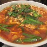 Chin shikai rou - ニラ玉担担麺