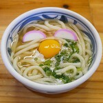 手打うどん はりや - ☆【手打うどん はりや】さん…月見うどん(≧▽≦)/～♡☆