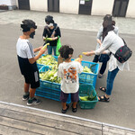 八紘学園 農産物直売所 - 【2021年08月】とうきび、購入後は皆、皮を剥いてます。子供から大人までみんなムキムキしてます(^^)/