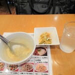 新台北 - スープとザーサイ